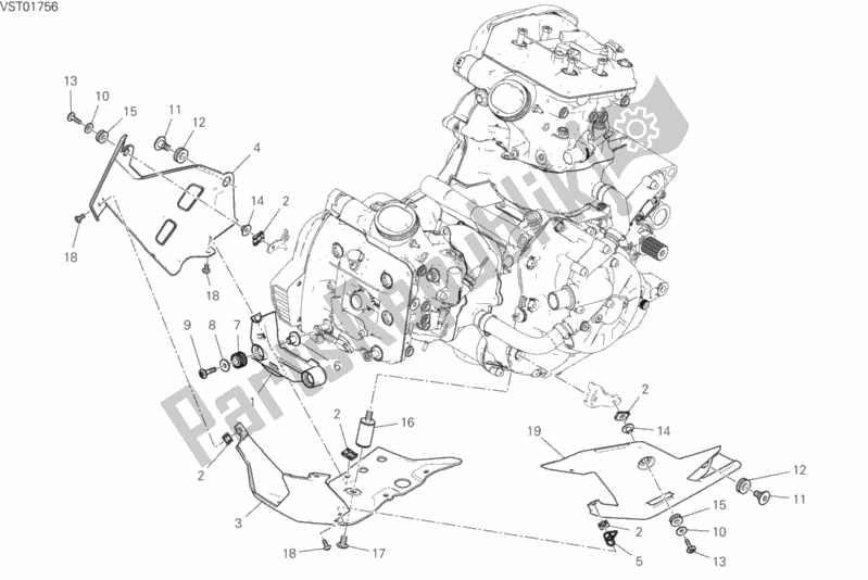 Wszystkie części do 34b - Owiewka Ducati Multistrada 1260 Touring USA 2018
